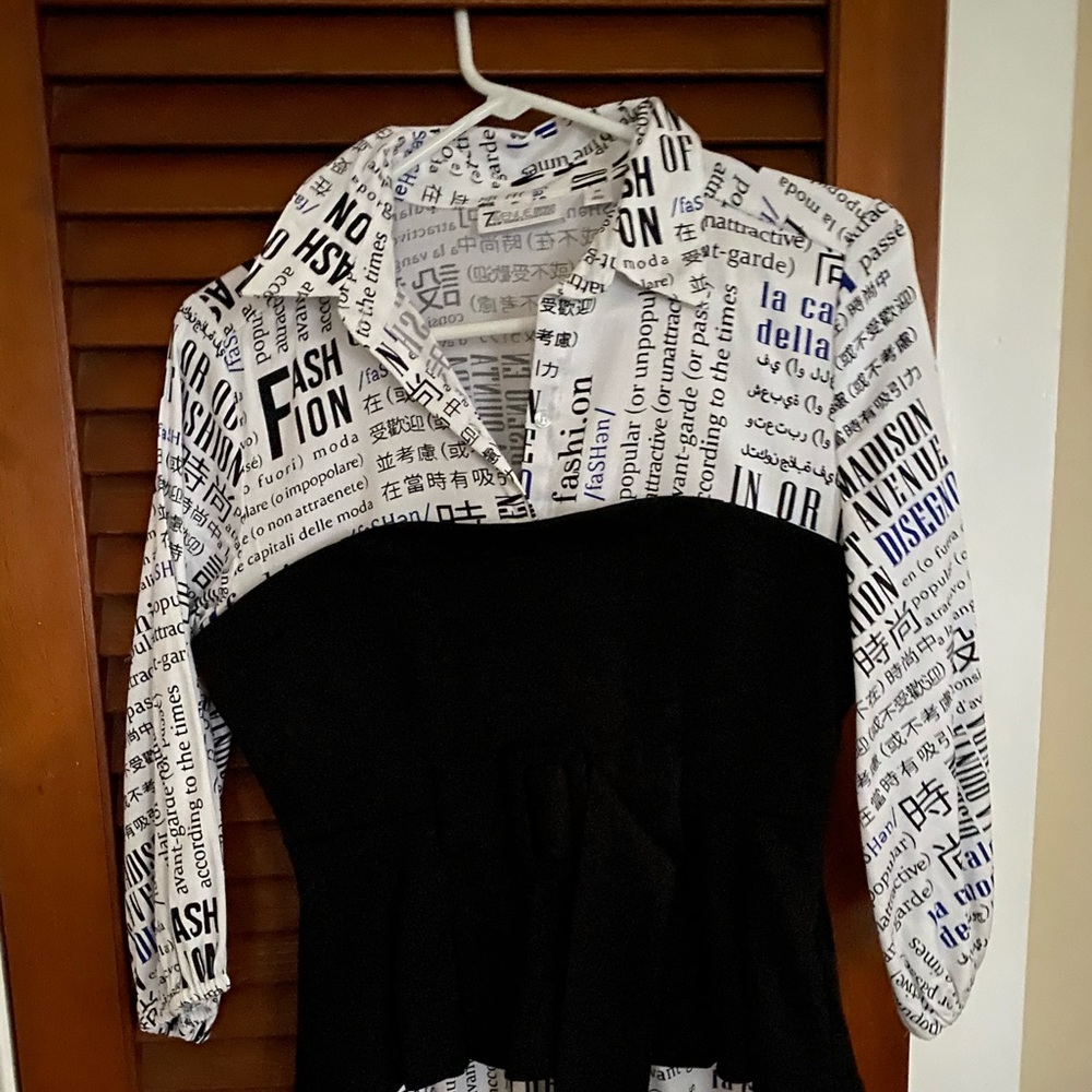 New York and Company faux bustier blouse